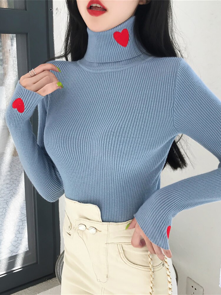 2023-Knitted-Women-Sweater-Ribbed-Pullovers-Heart-Embroidery-Turtleneck-Autumn-Winter-Basic-Women-Sweaters-Fit-Soft-4