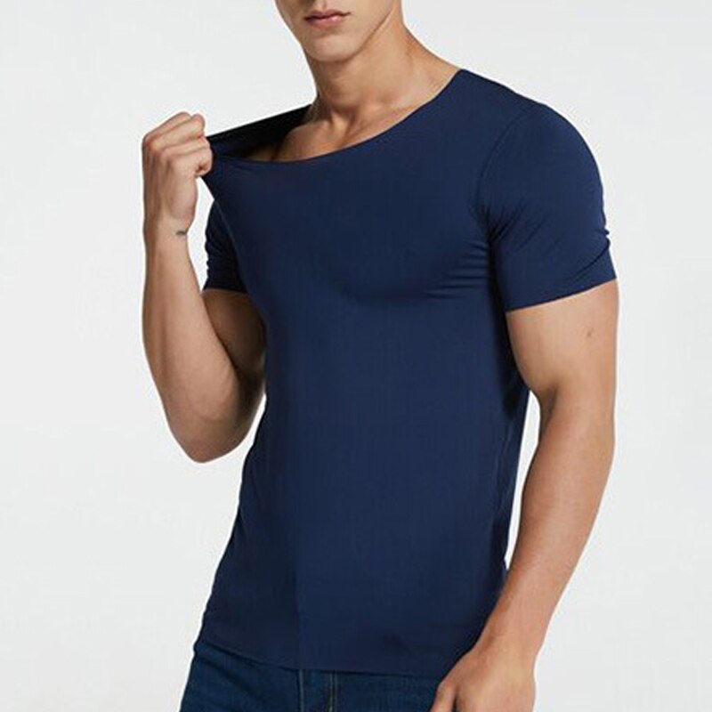 Men-s-Summer-T-Shirt-Short-Sleeve-Cool-Quick-Dry-Breathable-Ice-Silk-Seamless-Tops-Casual-2