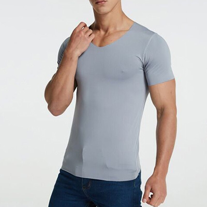 Men-s-Summer-T-Shirt-Short-Sleeve-Cool-Quick-Dry-Breathable-Ice-Silk-Seamless-Tops-Casual-3