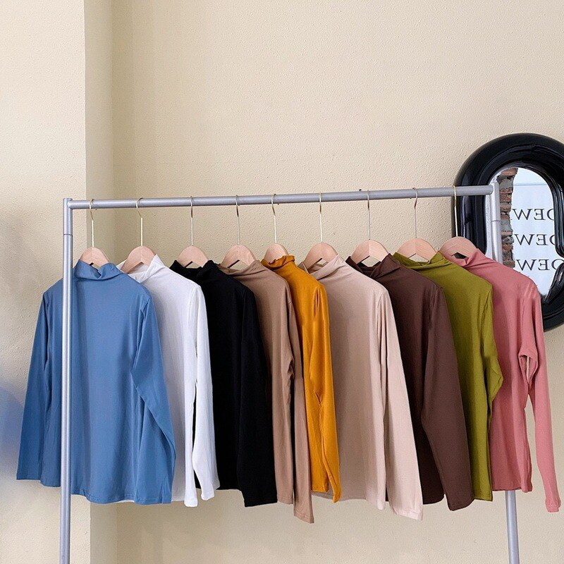 Women-Turtleneck-Sweater-Autumn-Long-Sleeve-Shirt-Pullover-Slim-Korean-Simple-Basic-Solid-Color-Tops-Cheap-5